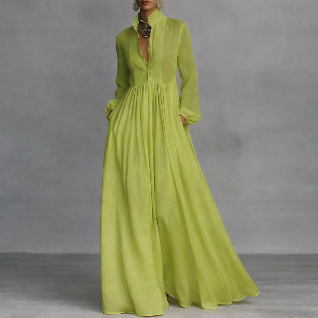 Clara | Versatile and Comfortable Long-Sleeved Maxi Dress