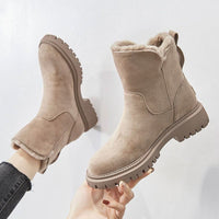 Nova | Chic and Cozy  Slip-On Winter Ankle Boots