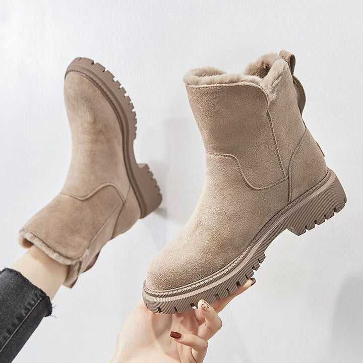 Nova | Chic and Cozy  Slip-On Winter Ankle Boots