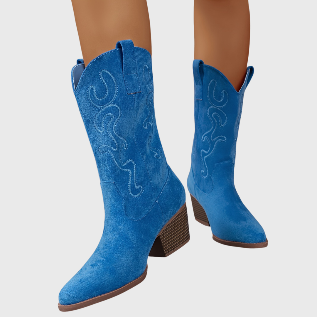 Aurelia | Comfortable And Stylish Wide Calf Cowboy Boots