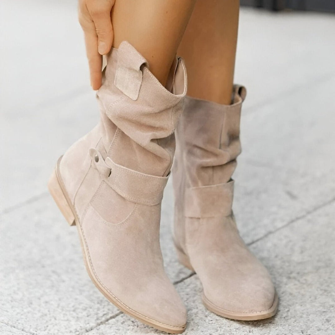 Jasmine | Stylish And Comfortable Faux Suede Knee High Boots