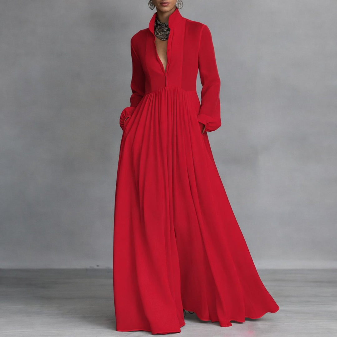 Clara | Versatile and Comfortable Long-Sleeved Maxi Dress