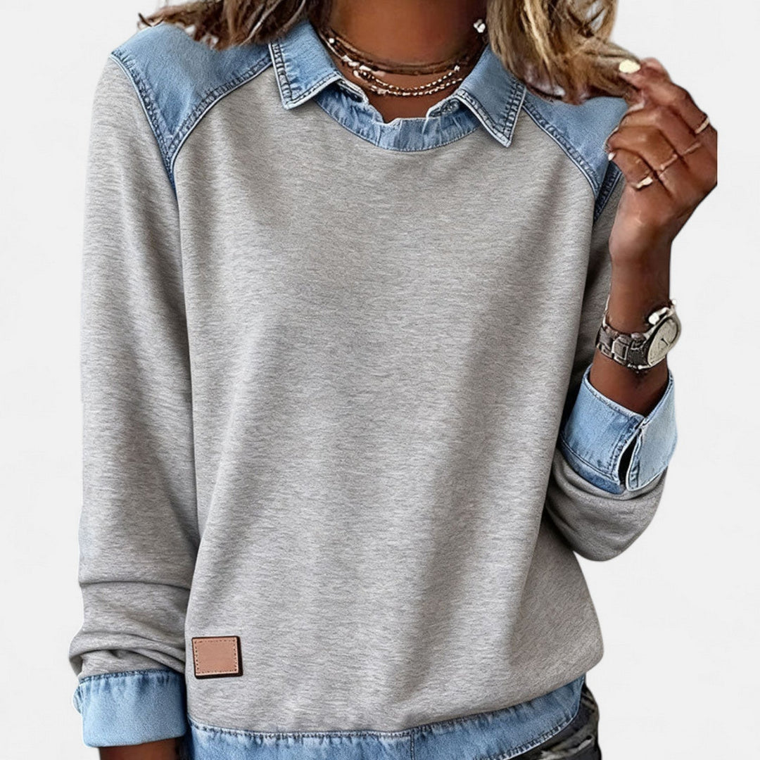 Isabella | Modern And Comfortable Long-Sleeve Knit Sweatshirt