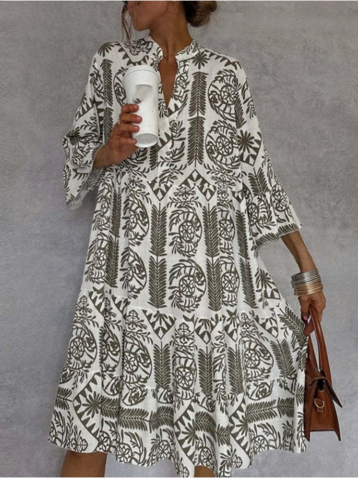 Sophia | Elegantes und bequemes Tunikakleid mit Blumenmuster