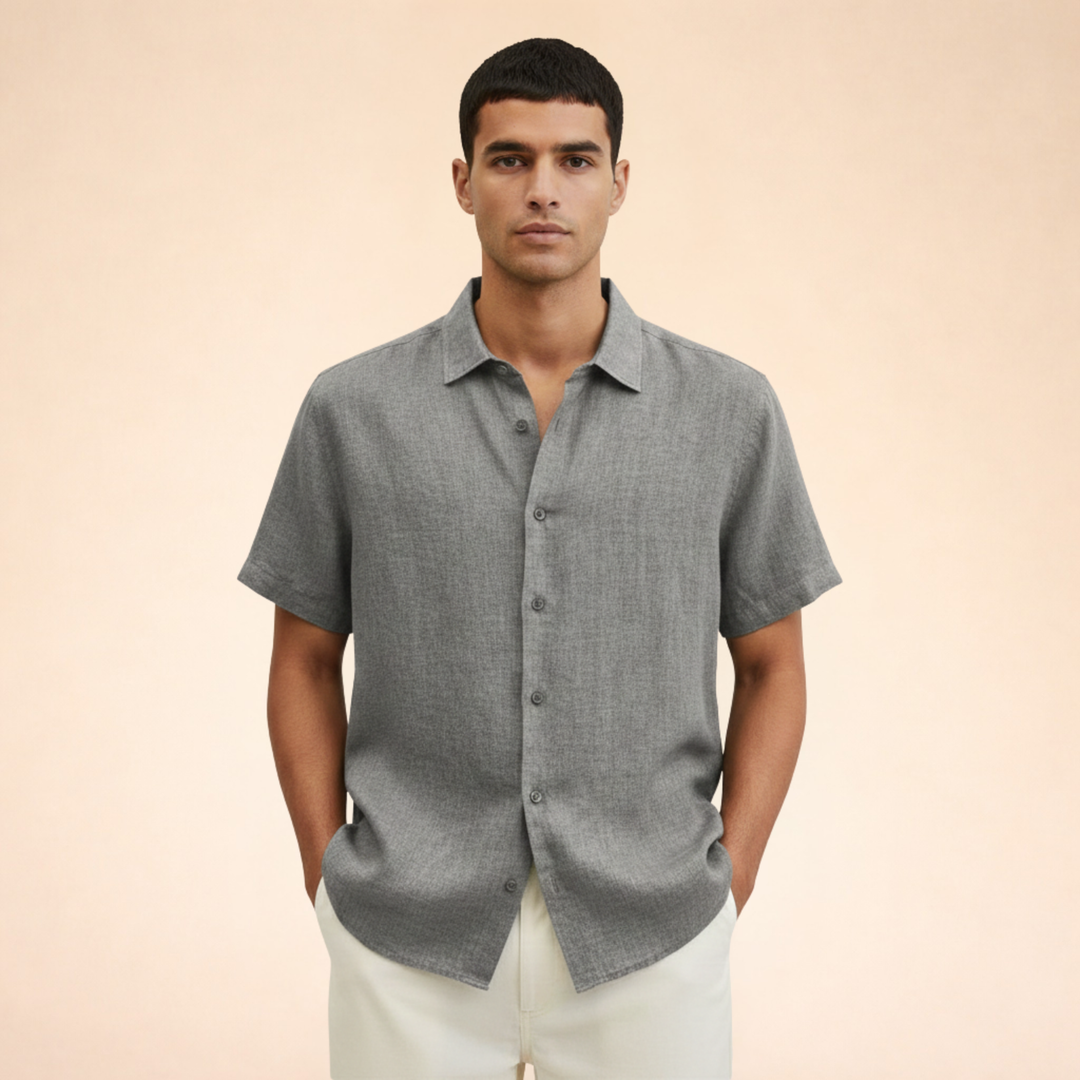 Elegant And Breathable Men’s Linen Shirt