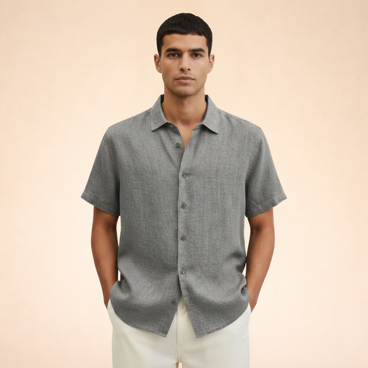 Elegant And Breathable Men’s Linen Shirt