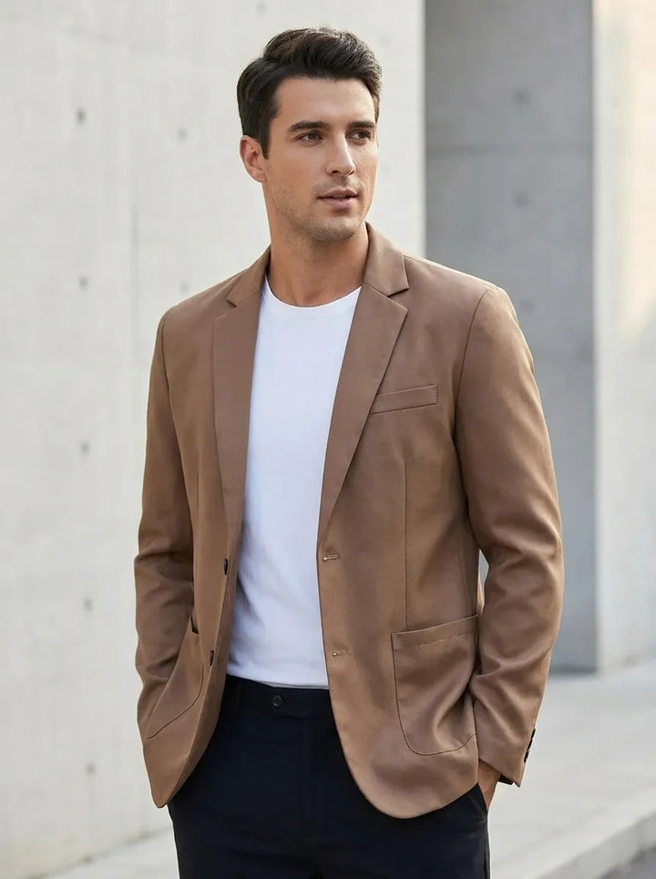 Maximilian | Refined And Comfortable Two Button Blazer