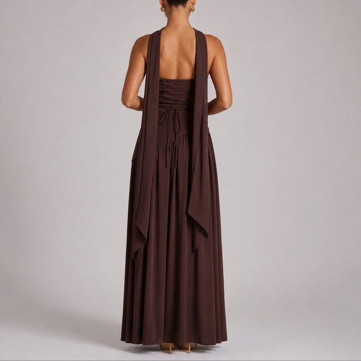 Emma | Robe longue élégante et éblouissante pour mariage d’automne