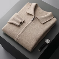 Victor | Cardigan en maille moderne et confortable à fermeture éclair intégrale
