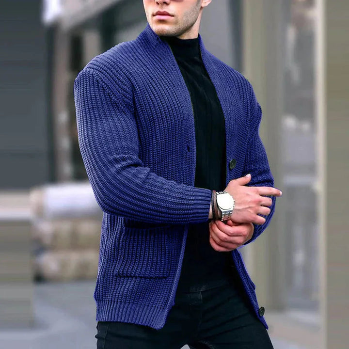 Victor | Gilet cardigan en maille moderne et décontracté