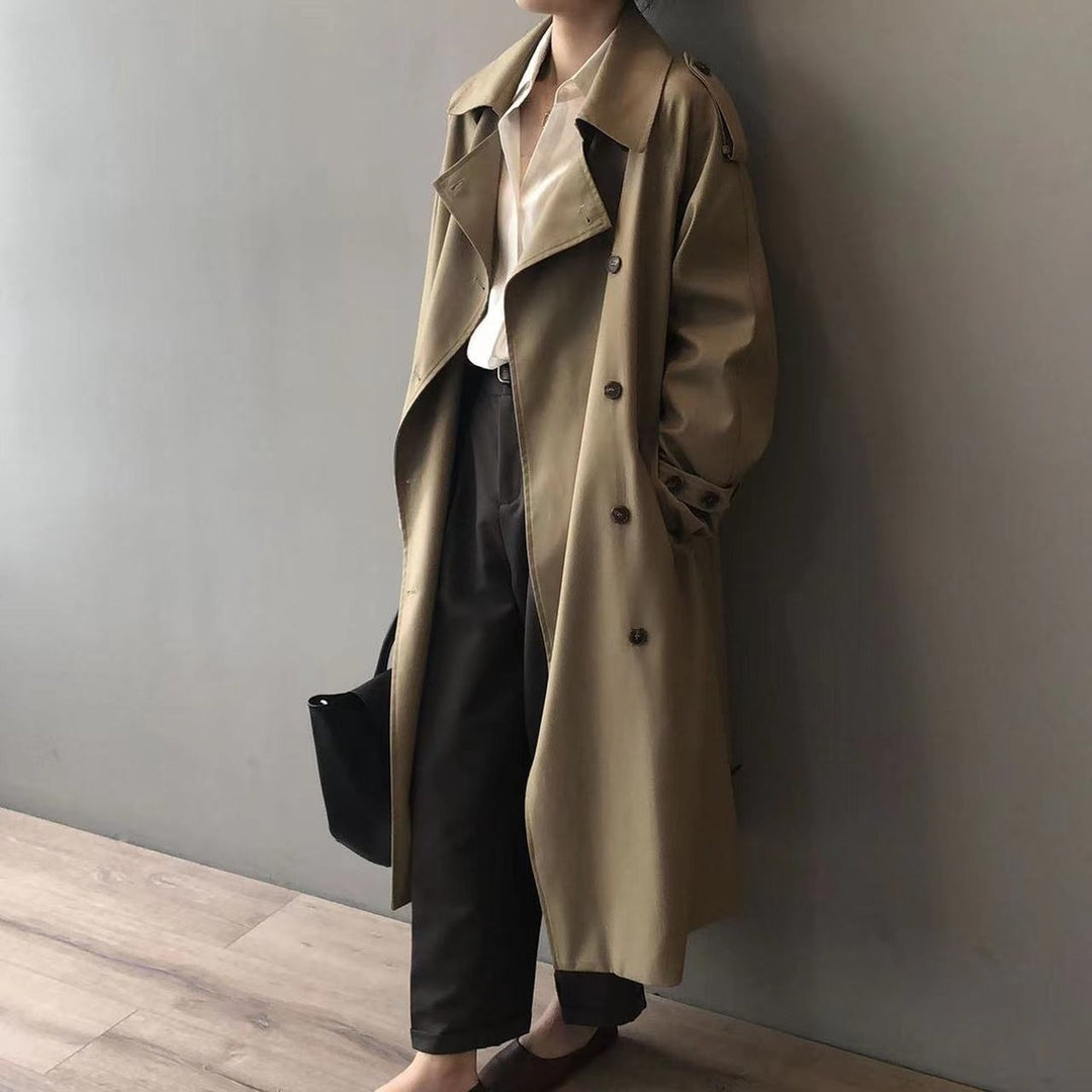 Elizabeth | Wasserabweisender und klassischer zweireihiger Trenchcoat