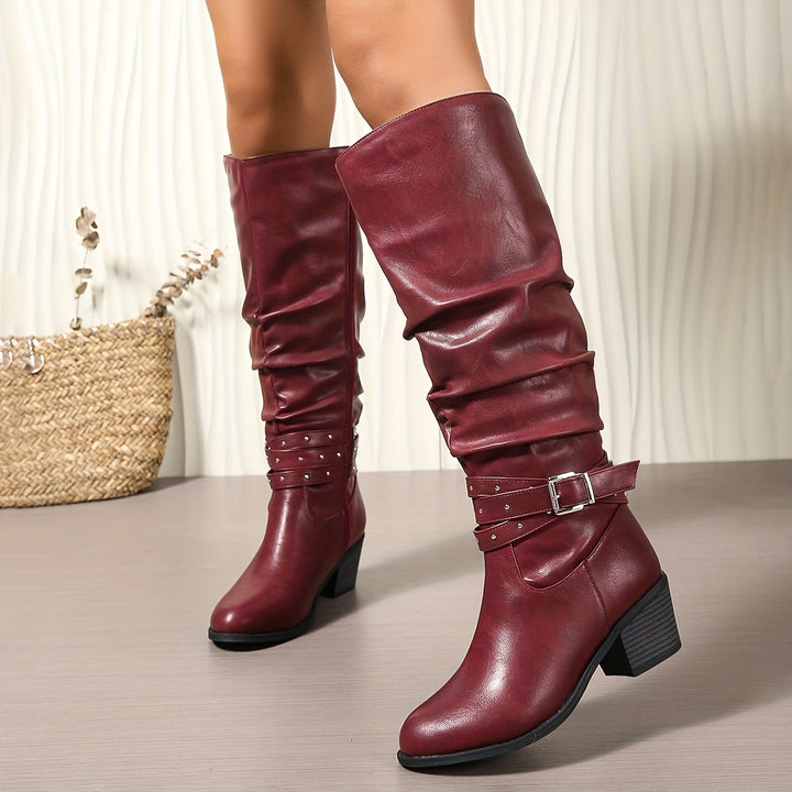 Julia | Chic and Comfortable Slouchy Knee High Boots