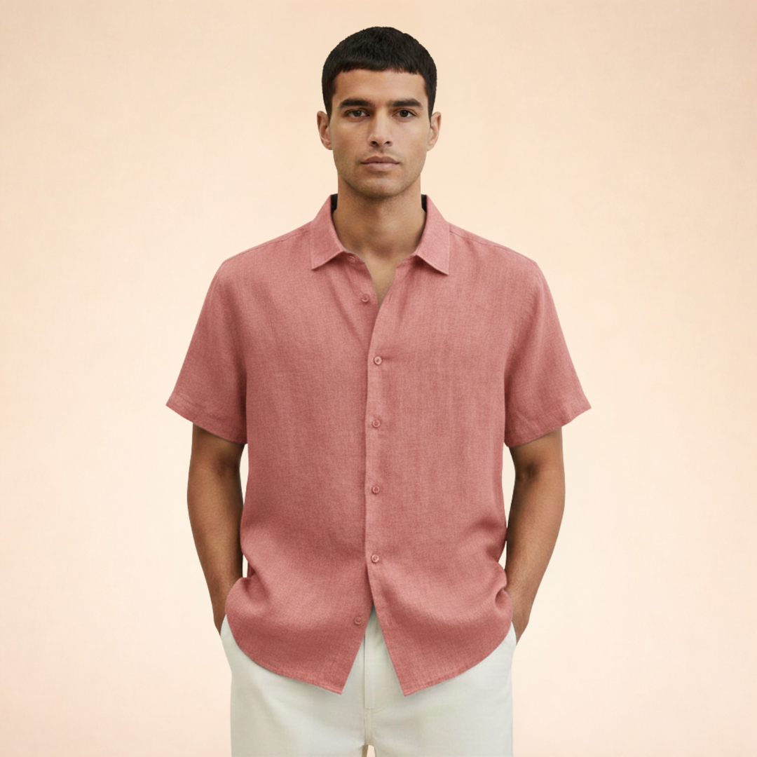 Elegant And Breathable Men’s Linen Shirt