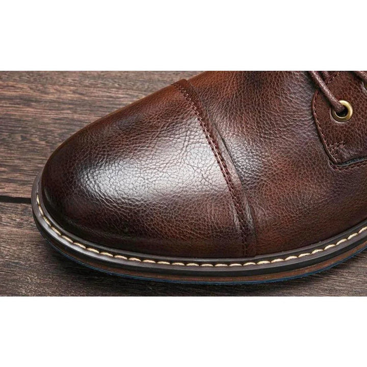 Felix | Elegante und bequeme orthopädische Oxford-Lederstiefel für Herren