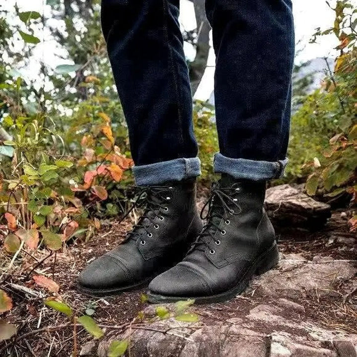 Lukas | Rugged And Supportive Orthopedic Cap-Toe Men Boots