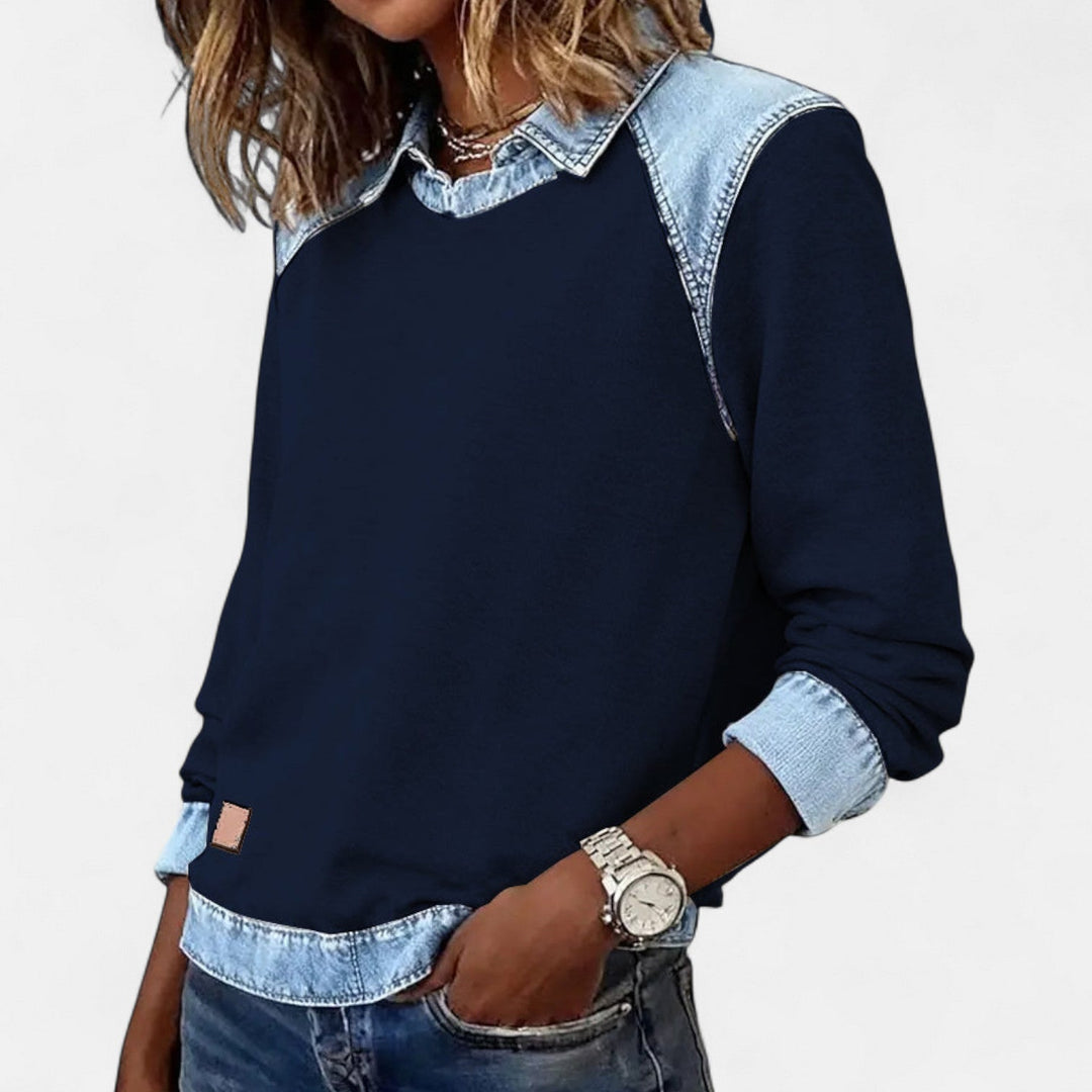 Isabella | Modern And Comfortable Long-Sleeve Knit Sweatshirt