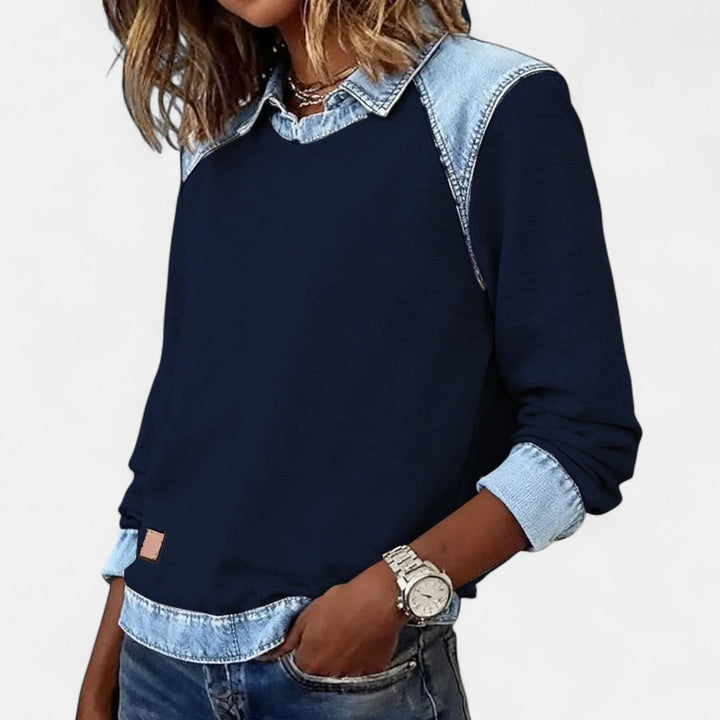 Isabella | Modern And Comfortable Long-Sleeve Knit Sweatshirt
