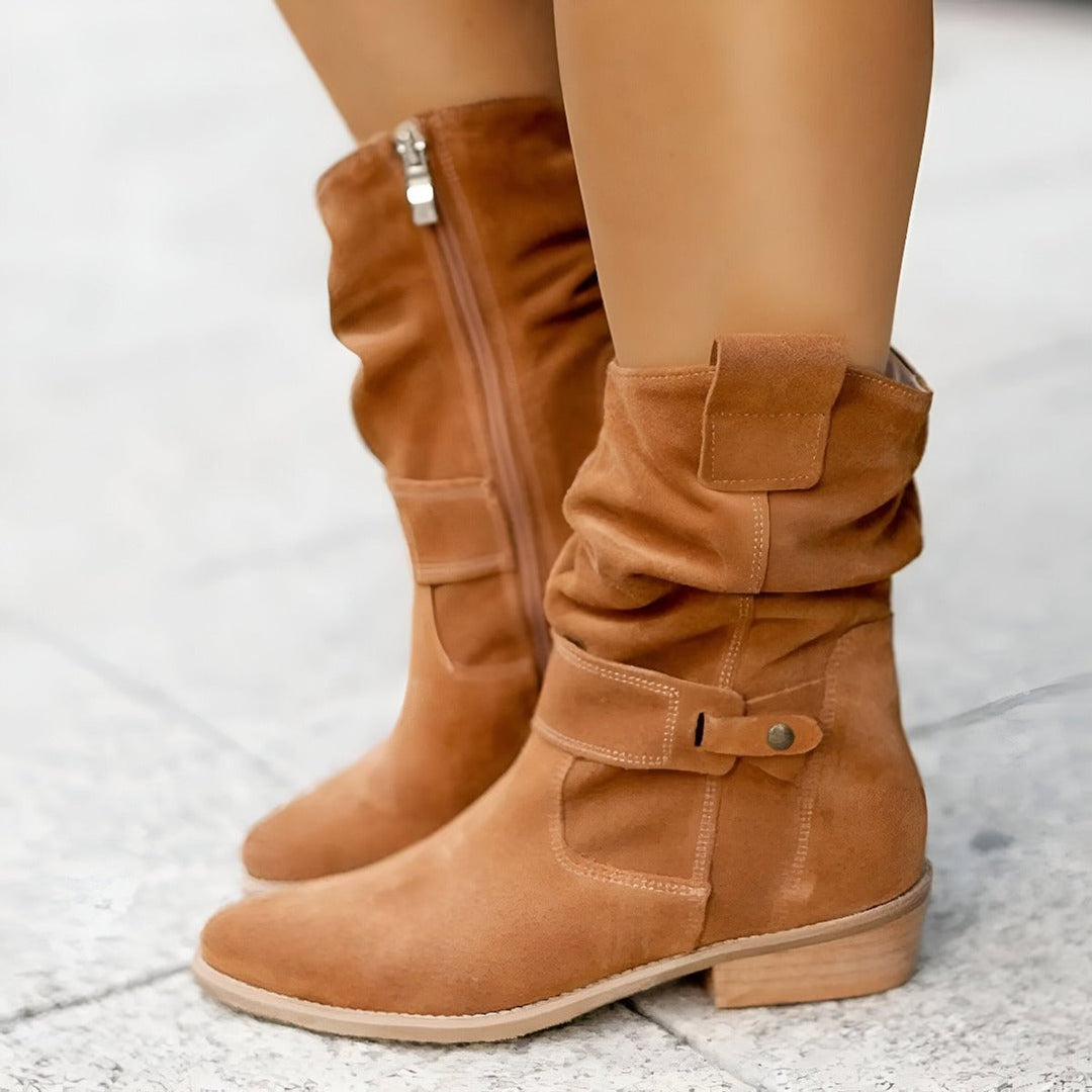 Jasmine | Stylish And Comfortable Faux Suede Knee High Boots