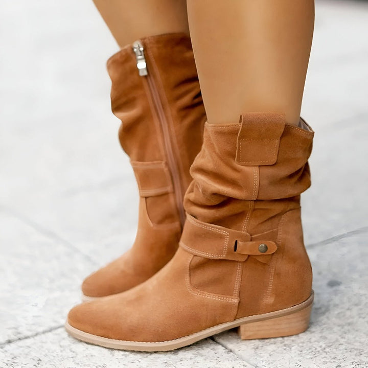 Jasmine | Stylish And Comfortable Faux Suede Knee High Boots