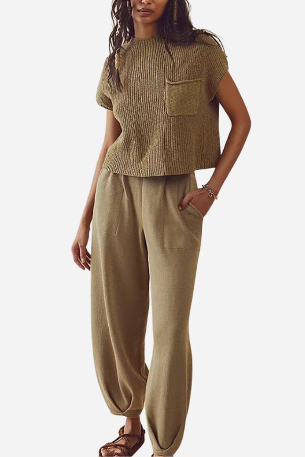 Maya | Modernes und bequemes zweiteiliges Strickset