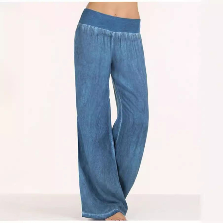 Maya | Pantalon décontracté, douillet et confortable à jambes larges