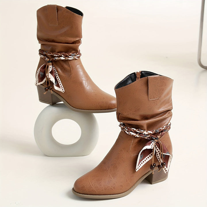 Sophia | Elegant And Stylish Slouch Ankle Boots