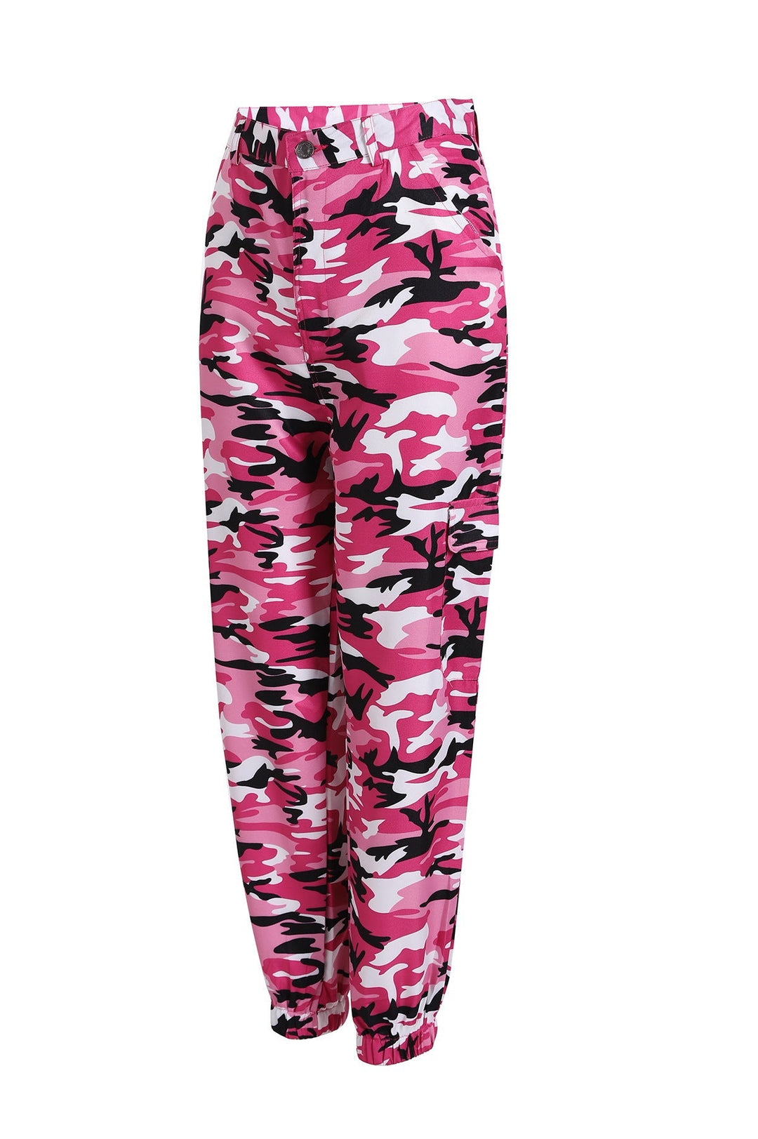 Lydia | Pantalon cargo camouflage audacieux et élégant