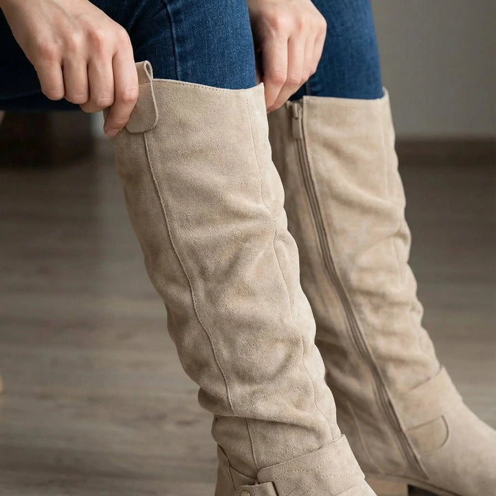 Hazel | Elegant And Comfortable Slouchy Knee High Boots