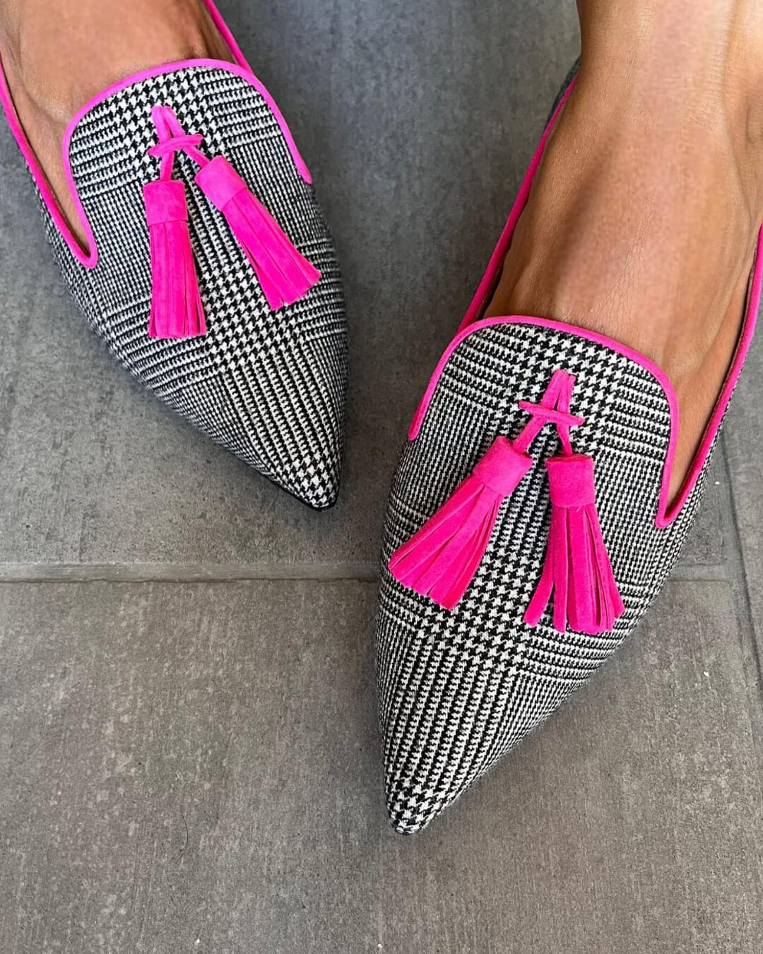Lily | Elegant And Modern Women's Pointed-Toe Fringe Loafers