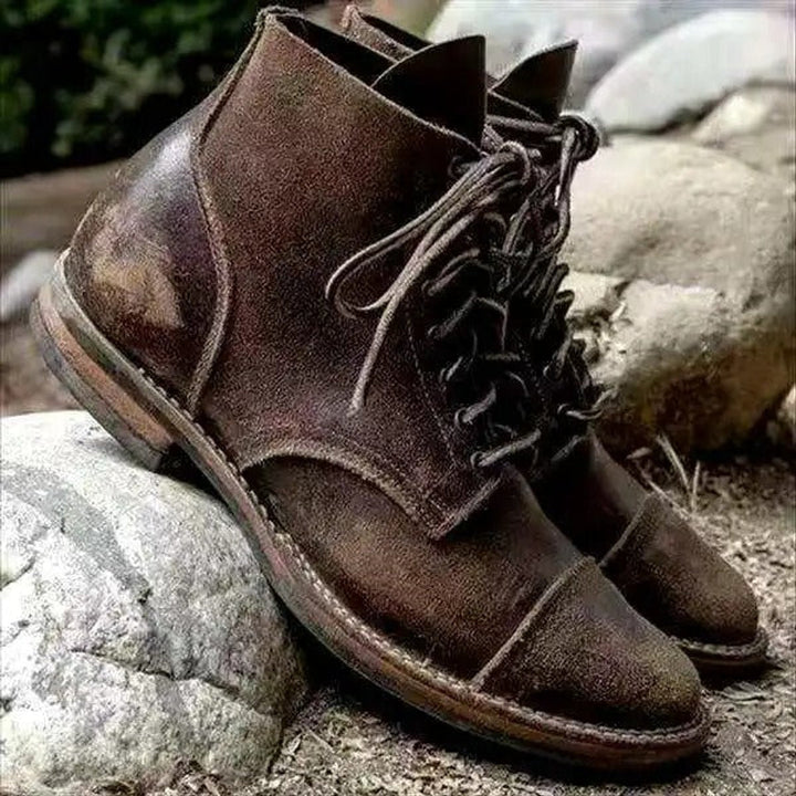 Lukas | Rugged And Supportive Orthopedic Cap-Toe Men Boots
