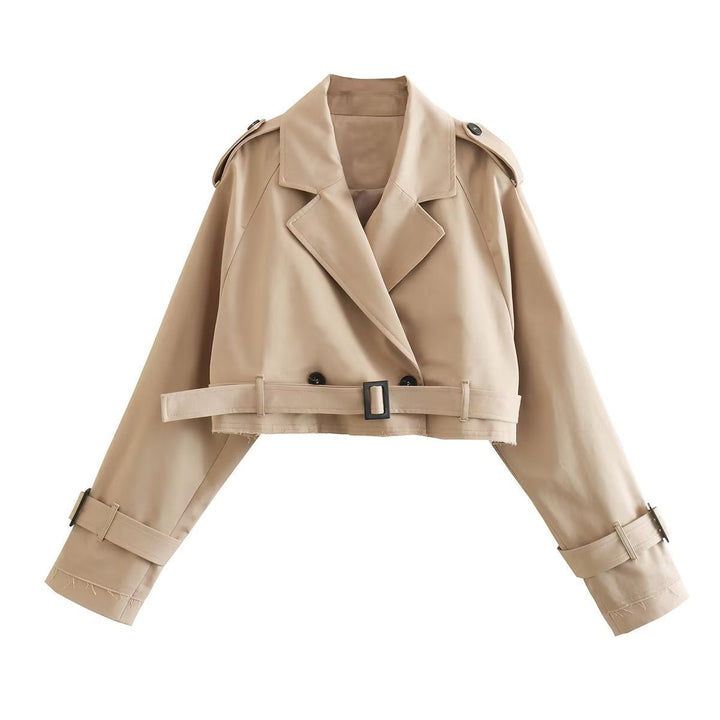 Sophia | Trench-coat court ajusté, élégant et polyvalent