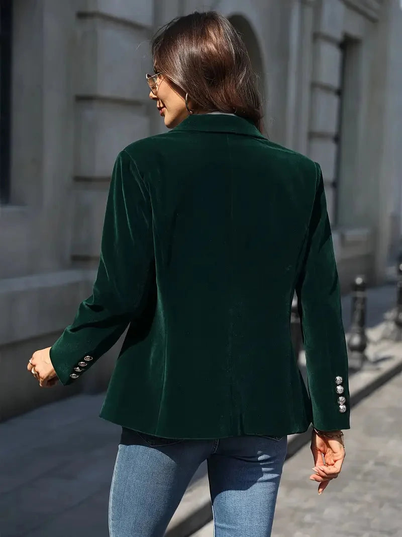 Sophia | Comfortable And Luxurious Women's Velvet Blazer