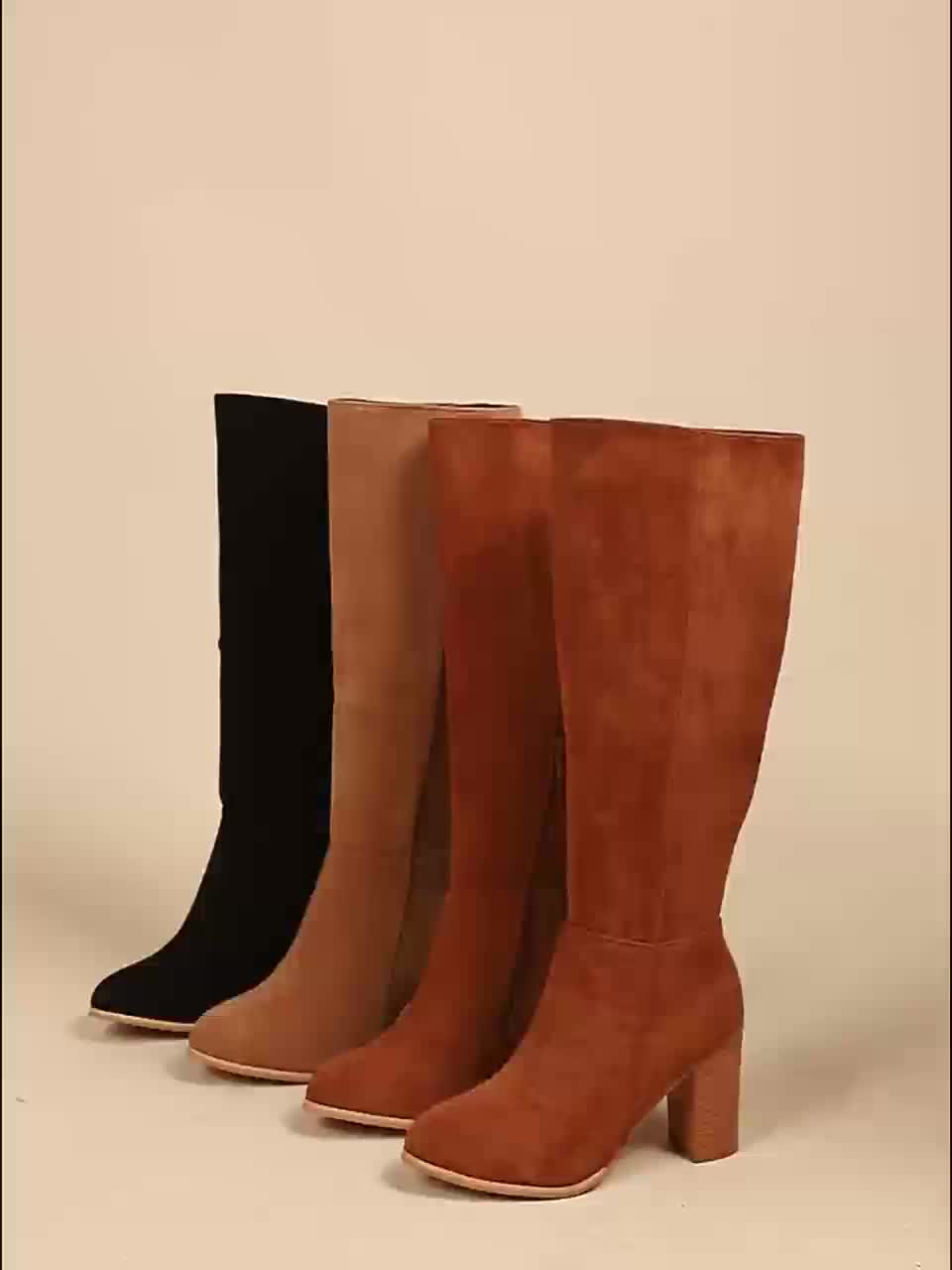 Isabella | Elegant And Versatile Block Heel Knee High Boots