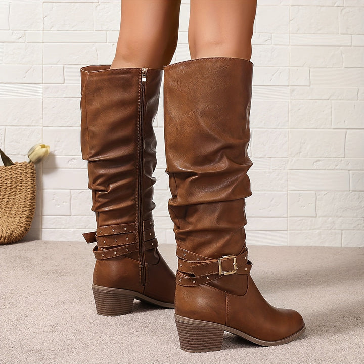 Julia | Chic and Comfortable Slouchy Knee High Boots