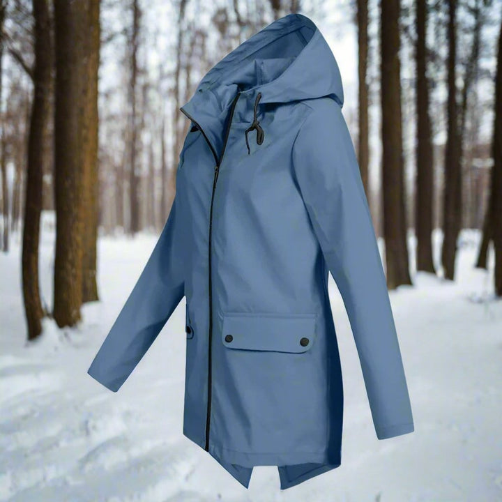 Nora | Leichte und stilvolle wasserdichte Regenjacke mit Kapuze