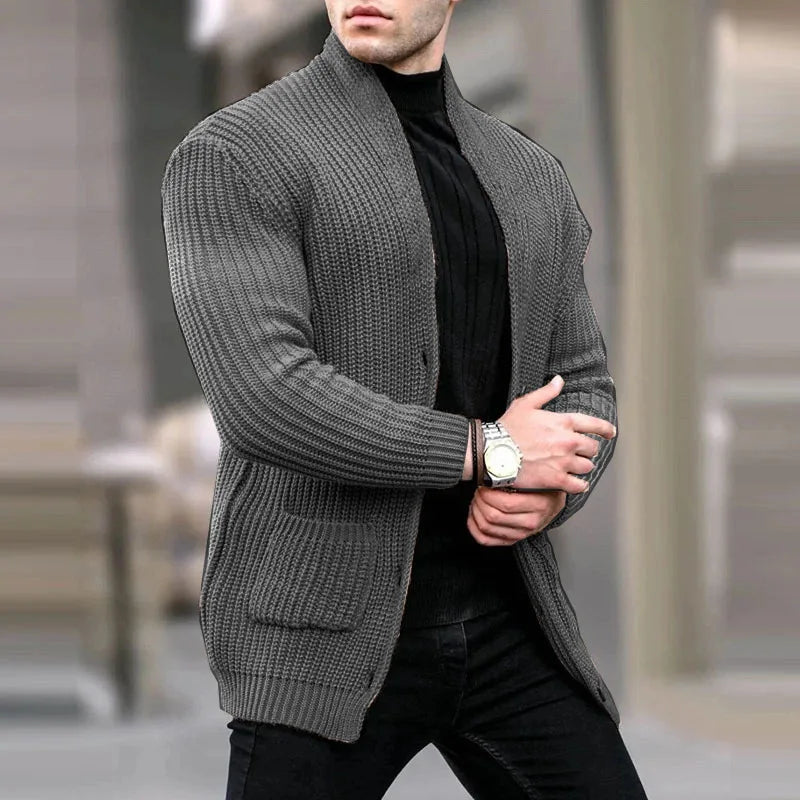 Victor | Gilet cardigan en maille moderne et décontracté