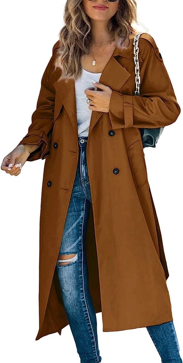 Amelia | Zeitloser und bequemer oversized Trenchcoat