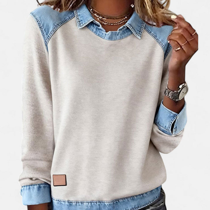 Isabella | Modern And Comfortable Long-Sleeve Knit Sweatshirt