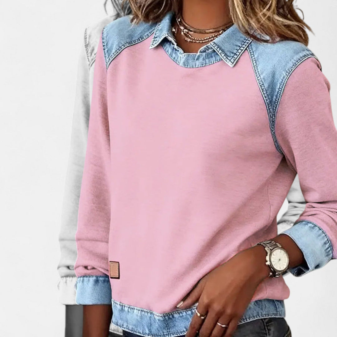 Isabella | Modern And Comfortable Long-Sleeve Knit Sweatshirt