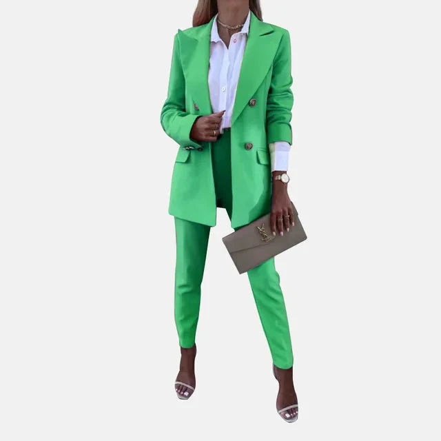 Victoria | Ensemble deux pièces soigné avec blazer et pantalon