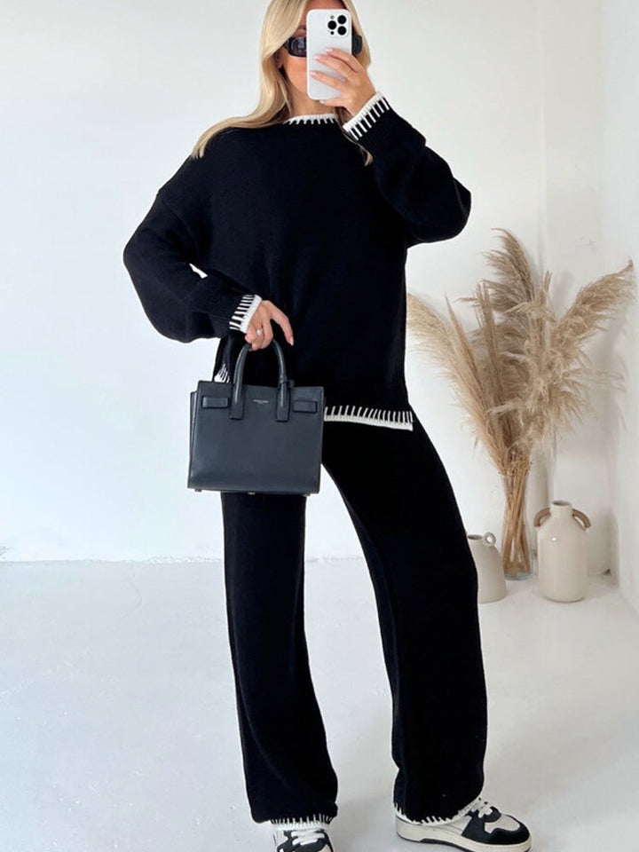 Stella | Ensemble deux pièces douillet et élégant en maille pour femme