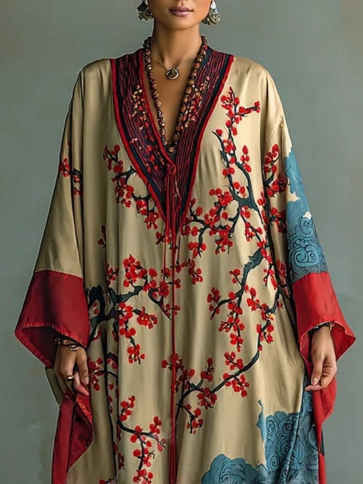 Elizabeth | Oversize Japanese Long-Sleeved Maxi Dress