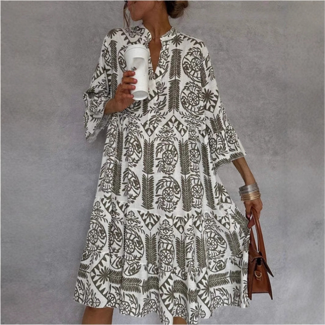 Sophia | Elegantes und bequemes Tunikakleid mit Blumenmuster