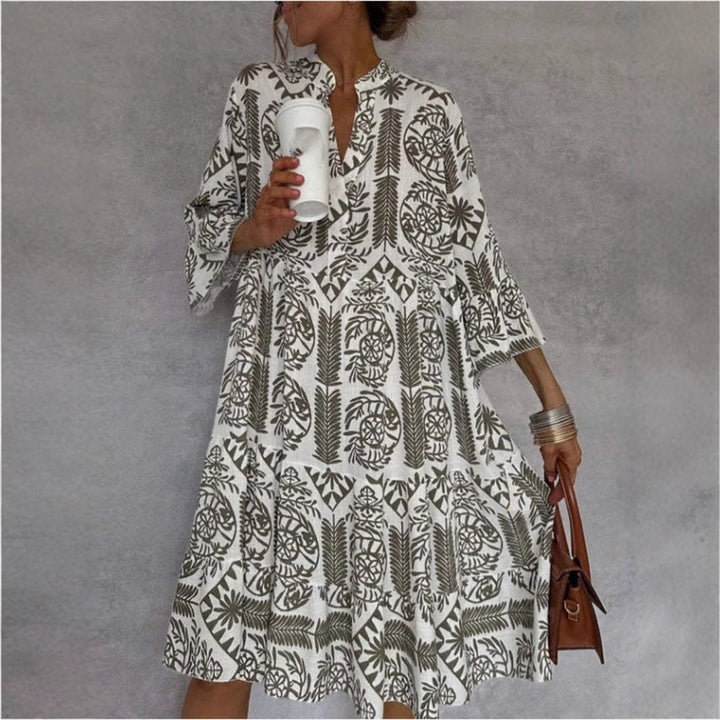 Sophia | Elegantes und bequemes Tunikakleid mit Blumenmuster