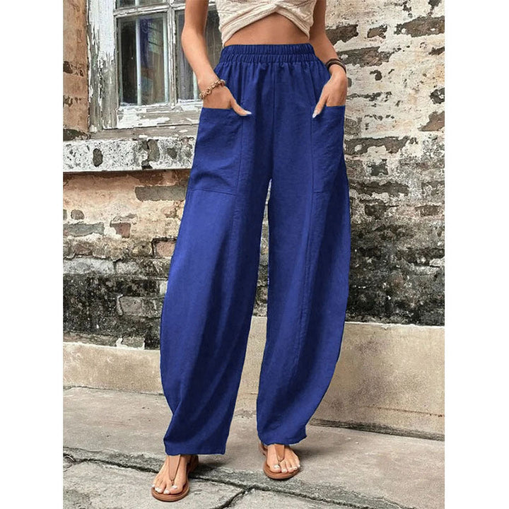 Nora | Pantalon palazzo décontracté et fluide à jambes larges