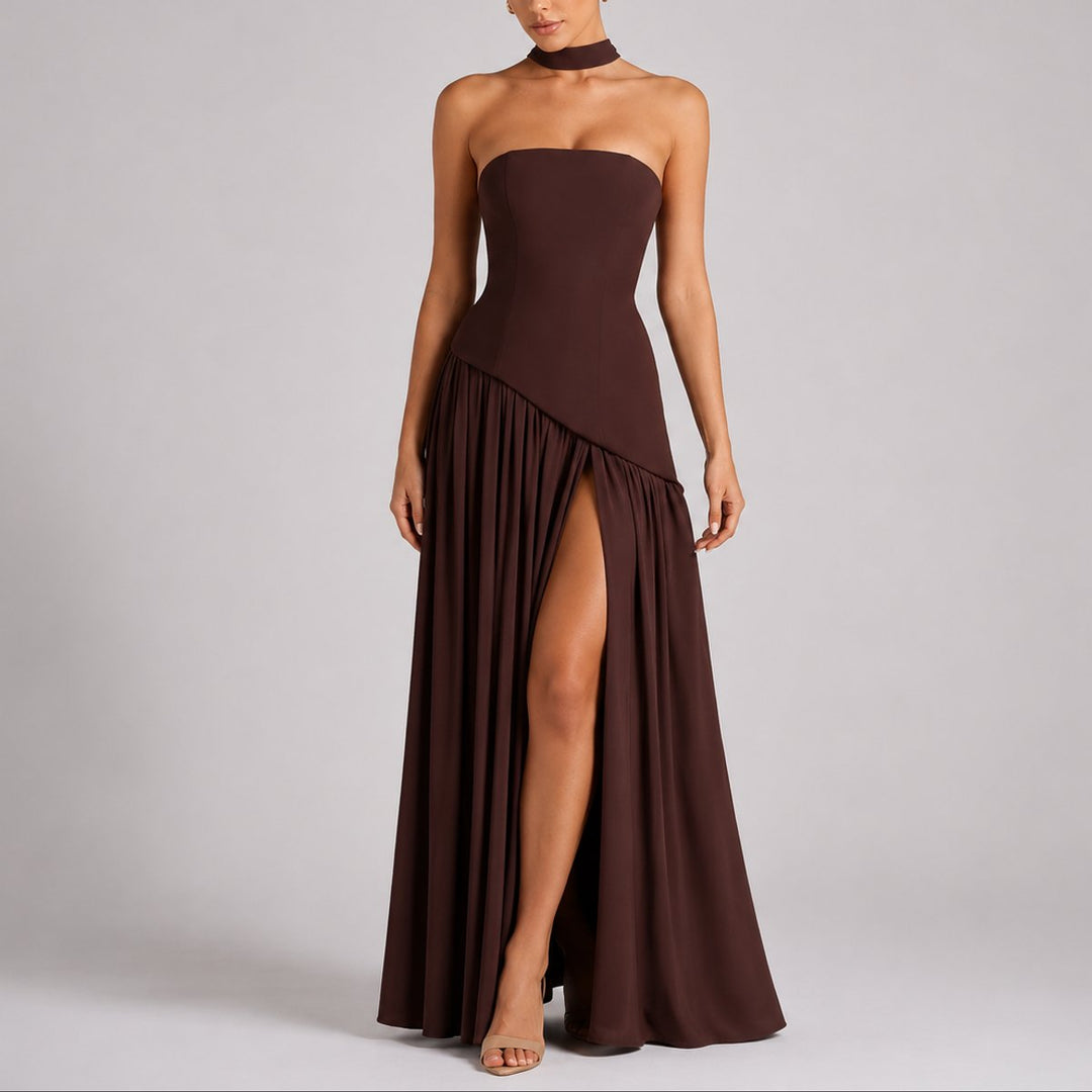 Emma | Robe longue élégante et éblouissante pour mariage d’automne