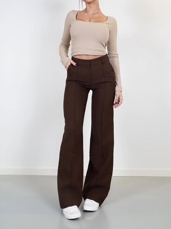 Mia | Bequeme und vielseitige Hose mit weitem Bein