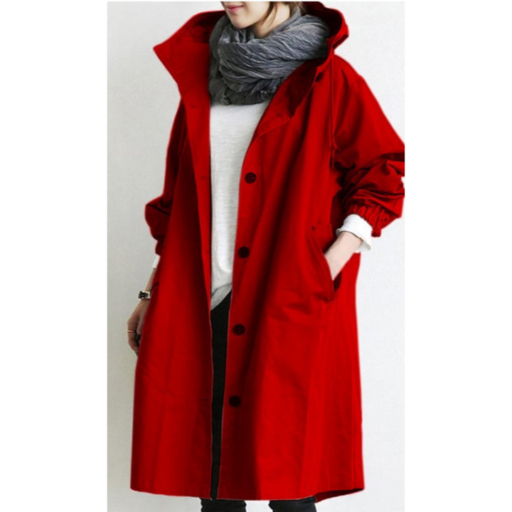 Clara | Trench-coat à capuche, raffiné et protecteur