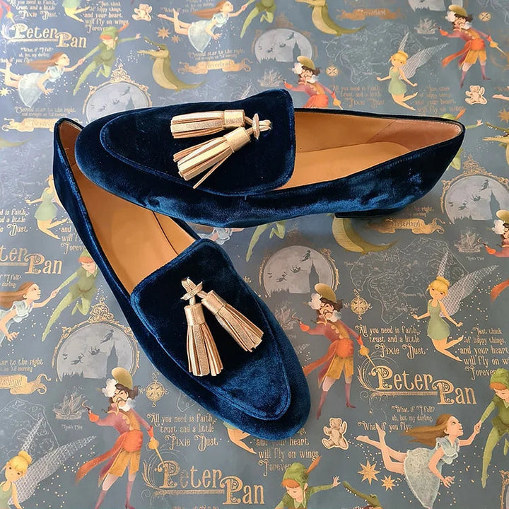 Audrey | Elegant Pointed-Toe Tassel Loafers for Women