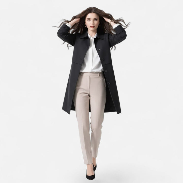 Harper | Trench-coat midi, raffiné et classique